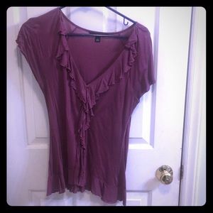Ruffle Banana Republic top